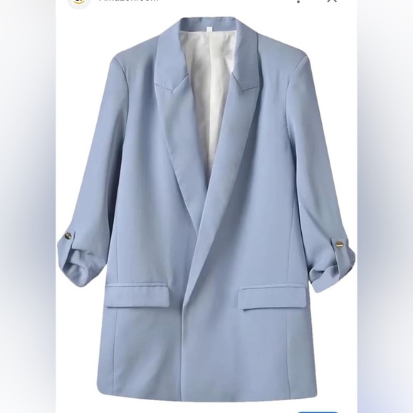 Philosophy Jackets & Blazers - Philosophy Womem Light Blue Jacket size XL blazer no button